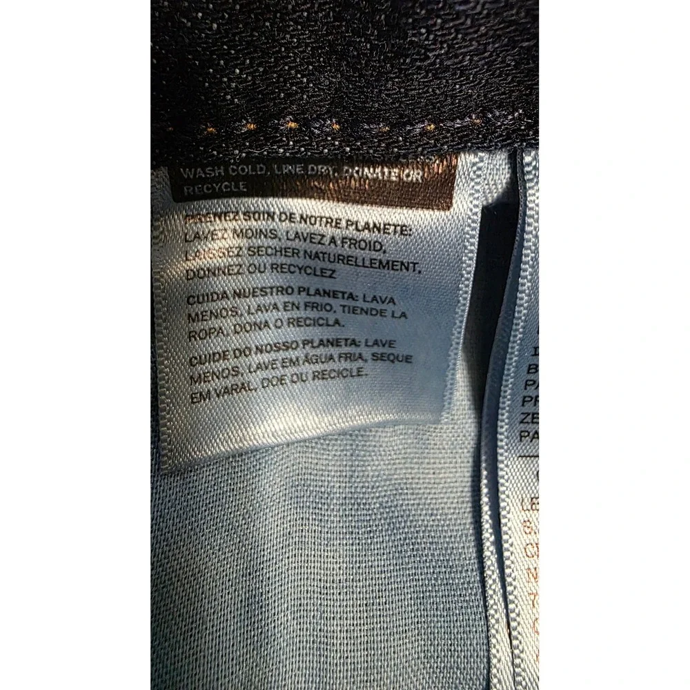 Levis Middy Straight Jeans Women's 29x30 Dark Indigo Blue Denim NEW